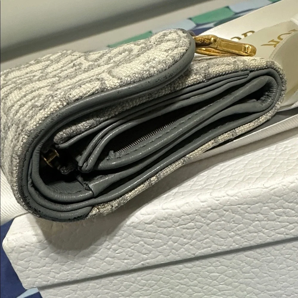 Dior Saddle Compact Tri-Fold Wallet